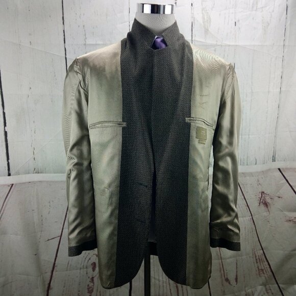 City Casuals By Haggar 40R 2 Button Multicolor Houndstooth Blazer Sport Coat - Picture 10 of 10